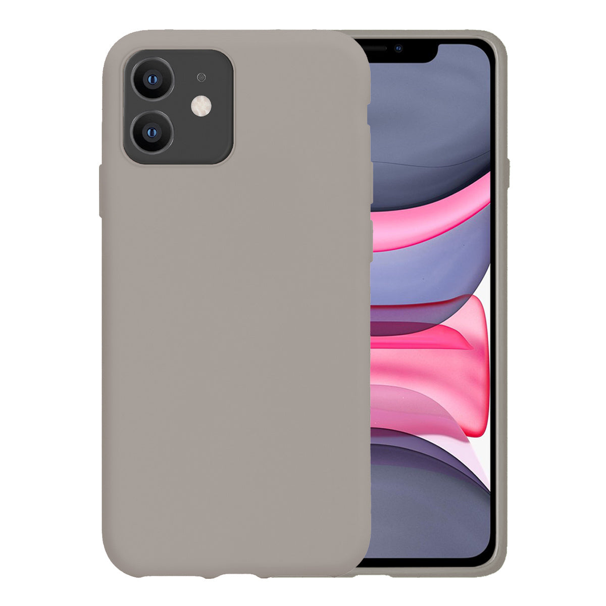 iPhone 11 Hoesje Siliconen - Grijs