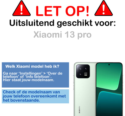 Xiaomi 13 Pro Hoesje Siliconen Backcover Lichtgewicht - Transparant