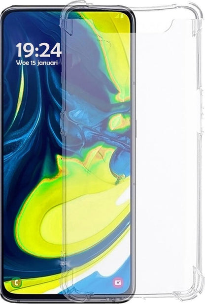Samsung A90 Hoesje Shockproof Backcover Siliconen - Transparant