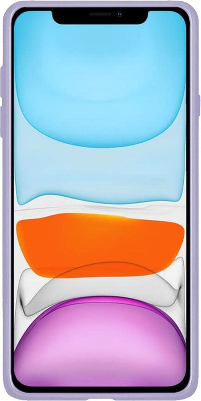 iPhone 11 Pro Hoesje Siliconen Backcover Lichtgewicht - Lila