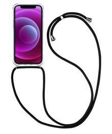 iPhone 12 Mini Hoesje met Koord Backcover Shockproof - Transparant