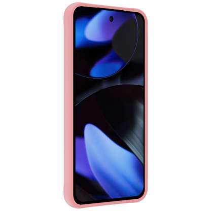 Google Pixel 10 Pro XL Hoesje Siliconen Backcover Lichtgewicht - Lichtroze