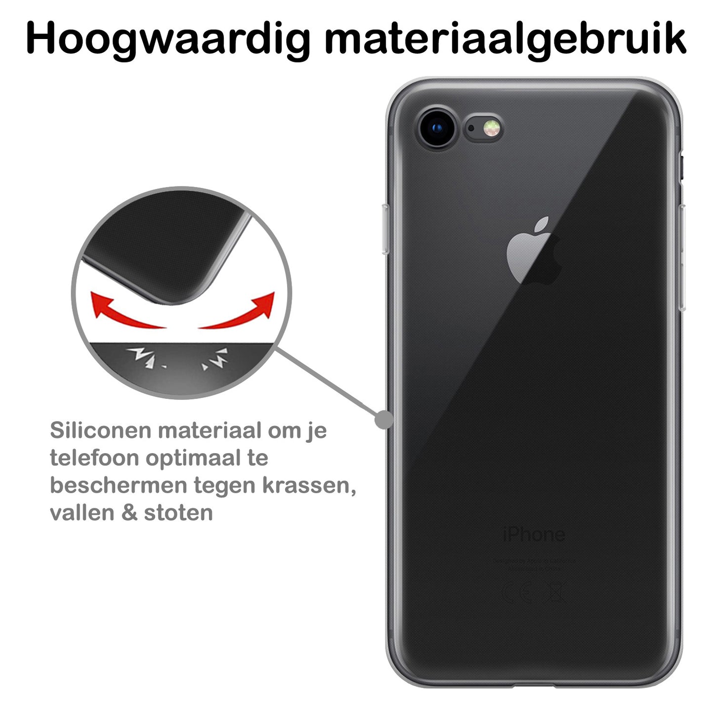 iPhone SE 2022 Hoesje Siliconen - Transparant