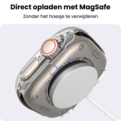 Apple Watch Ultra 3 (49 mm) Hoesje Siliconen Backcover Lichtgewicht - Transparant