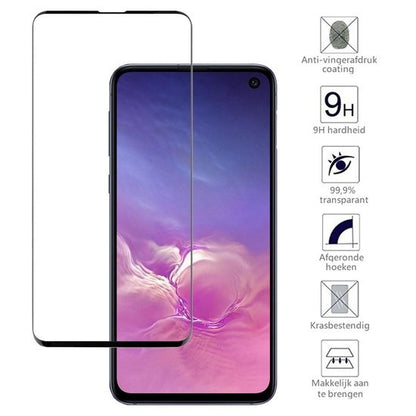 Samsung S10e Screenprotector Full Cover Tempered Glass