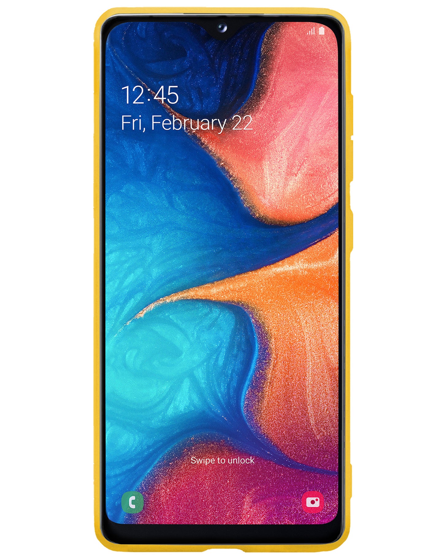 Samsung A20e Hoesje Siliconen - Geel