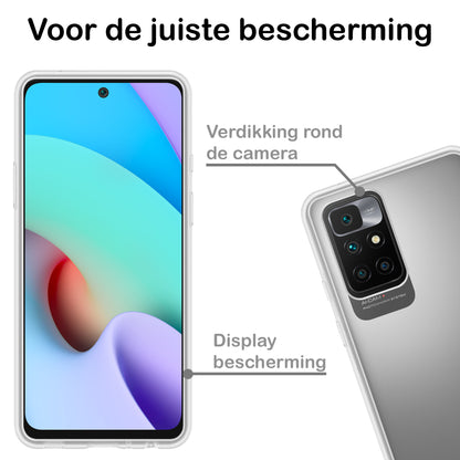 Xiaomi Redmi 10 2022 Hoesje Siliconen Backcover Lichtgewicht - Transparant