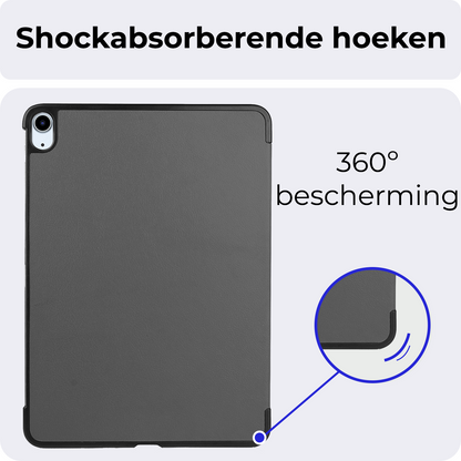 iPad Air 2024 / 2025 (11 inch) Trifold Bookcase Hoes met Penhouder voor Apple Pen - Grijs
