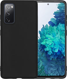 Samsung S20 FE Hoesje Siliconen Backcover Lichtgewicht - Zwart