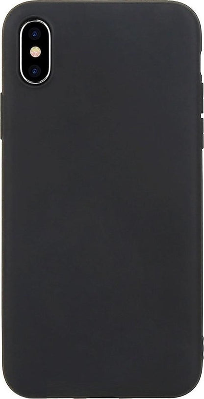 iPhone Xs Max Hoesje Siliconen Backcover Lichtgewicht - Zwart
