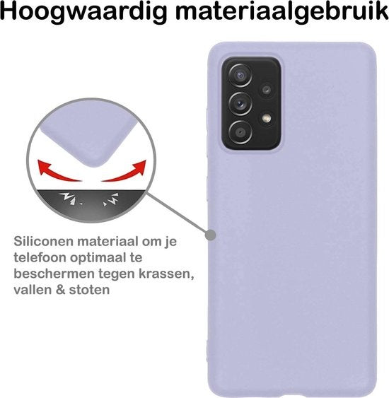 Samsung A52s Hoesje Siliconen - Lila