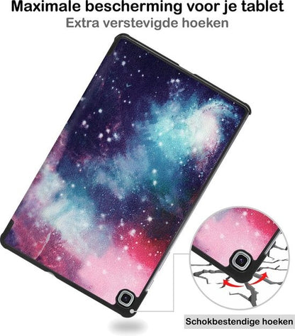 Samsung Galaxy Tab S6 Lite Trifold Bookcase Hoes - Galaxy