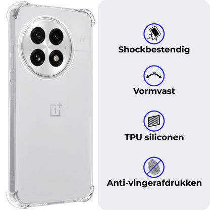OnePlus 13 Hoesje Shockproof Backcover Siliconen - Transparant