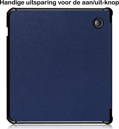 Kobo Libra H2O Trifold Bookcase Hoes - Donkerblauw