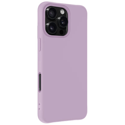 iPhone 16 Pro Hoesje Siliconen Backcover Lichtgewicht - Lila