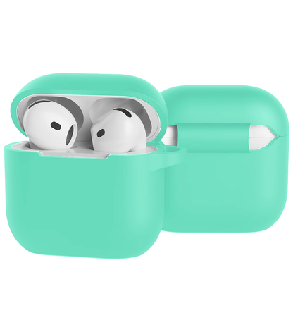 AirPods 4 Hoesje Siliconen Krasbestendig - Turquoise