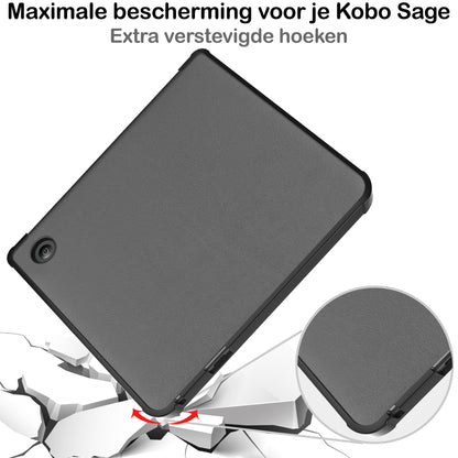 Kobo Sage Trifold Hoesje - Grijs