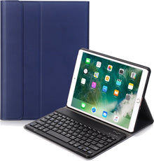 iPad 10.2 2020 Toetsenbord Hoes met Uitneembaar toetsenbord - Donkerblauw