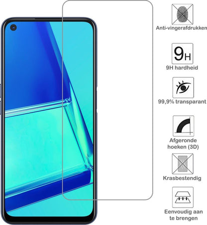 OPPO A52 Screenprotector Tempered Glass