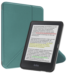 Kobo Clara Colour Trifold Bookcase Hoes - Donkergroen