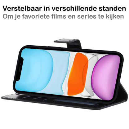iPhone Xs Max Hoesje Bookcase Cover Uitneembaar - Zwart