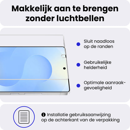 Samsung S25 Ultra Screenprotector Gehard Glas - Anti-kras