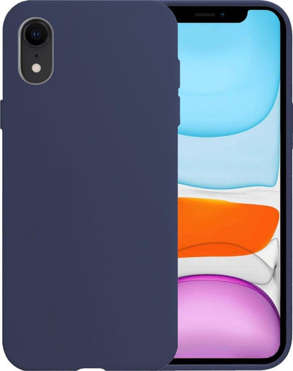 iPhone XR Hoesje Siliconen Backcover Lichtgewicht - Donkerblauw