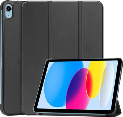 iPad 2022 / 2025 (A16 ) Trifold Bookcase Hoes - Zwart