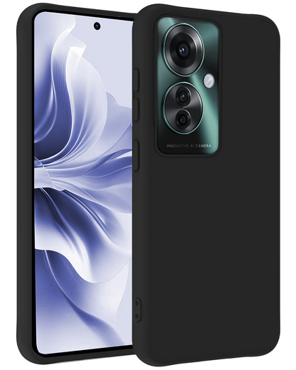 OPPO Reno 11F Hoesje Siliconen - Zwart