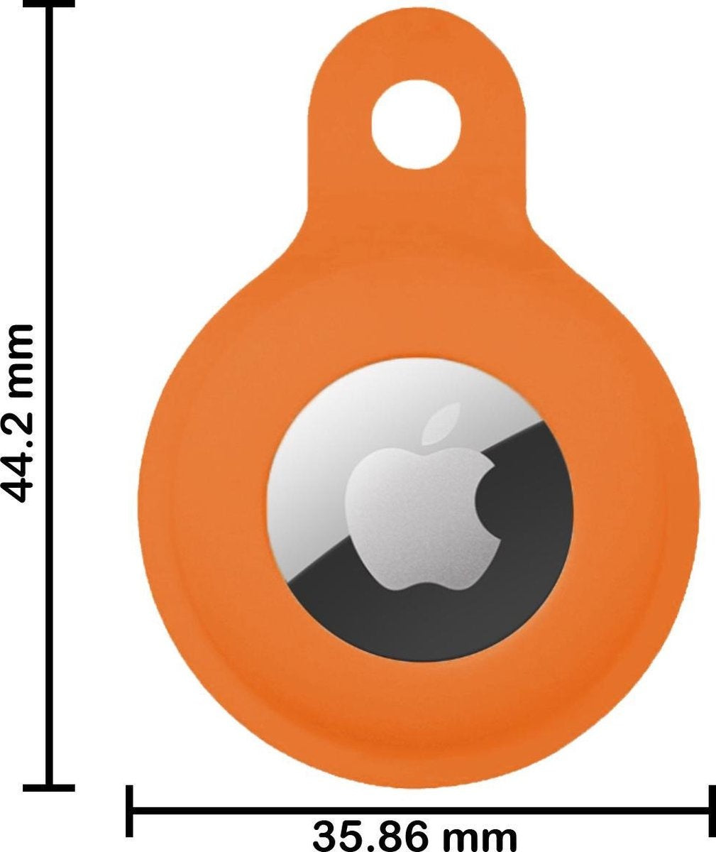 Apple AirTag Sleutelhanger Hoesje Siliconen - Oranje