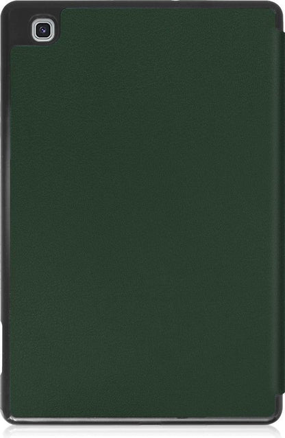 Samsung Galaxy Tab S6 Lite Trifold Bookcase Hoes met Penhouder voor S Pen - Donkergroen