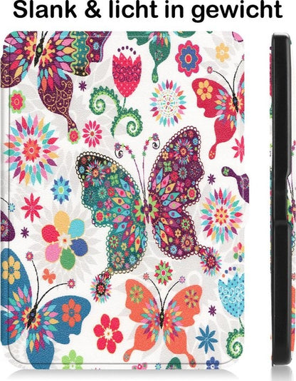 Kobo Clara HD Bookcase Hoes Shockabsorberend - Vlinders