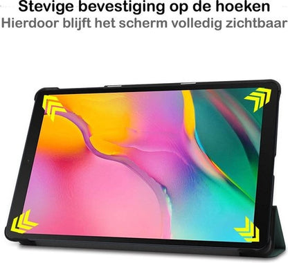 Samsung Galaxy Tab A 10.1 2019 Hoesje Book Case - Donkergroen