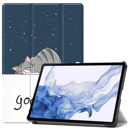 Samsung Galaxy Tab S8 Trifold Bookcase Hoes - Kat