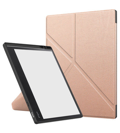 Kobo Elipsa 2E Trifold Bookcase Hoes - Rosé Goud