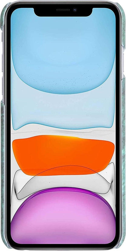 iPhone 11 Pro Hoesje Marmer Hard Case Cover - Groen