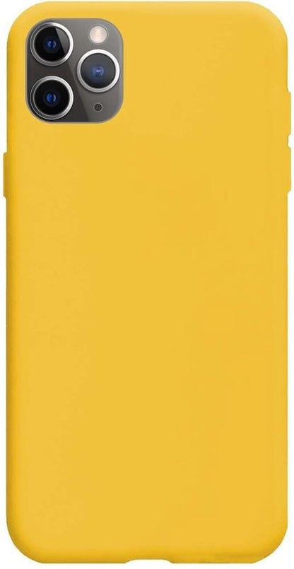 iPhone 11 Pro Hoesje Siliconen Backcover Lichtgewicht - Geel