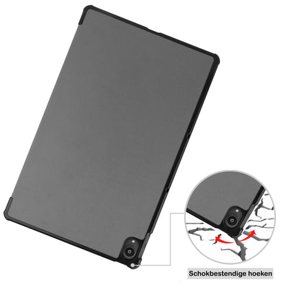 Lenovo Tab P11 Plus Trifold Bookcase Hoes - Grijs