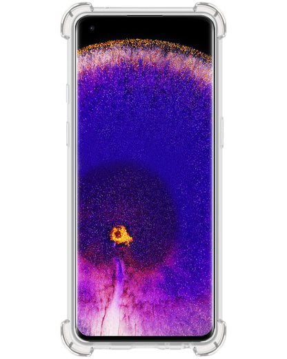 OPPO Find X5 Hoesje Shockproof Backcover Siliconen - Transparant