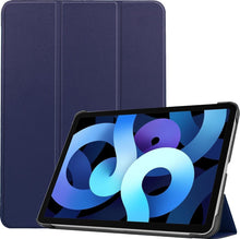 iPad Air 2020 Trifold Bookcase Hoes - Donkerblauw