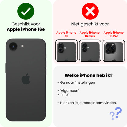 iPhone 16e Hoesje Siliconen Backcover Lichtgewicht - Geel