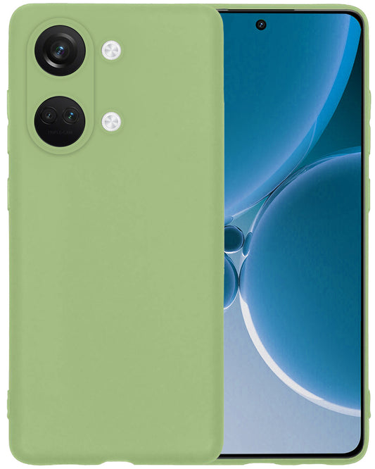 OnePlus Nord 3 Hoesje Siliconen - Groen