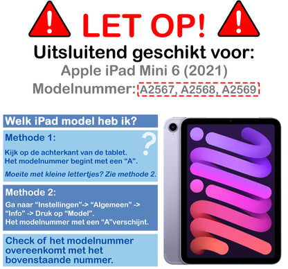 iPad Mini 6 Kinderhoes Shockabsorberend Foam - Rood