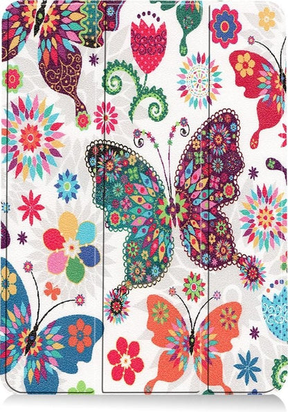 iPad Air 2020 Trifold Bookcase Hoes - Vlinders