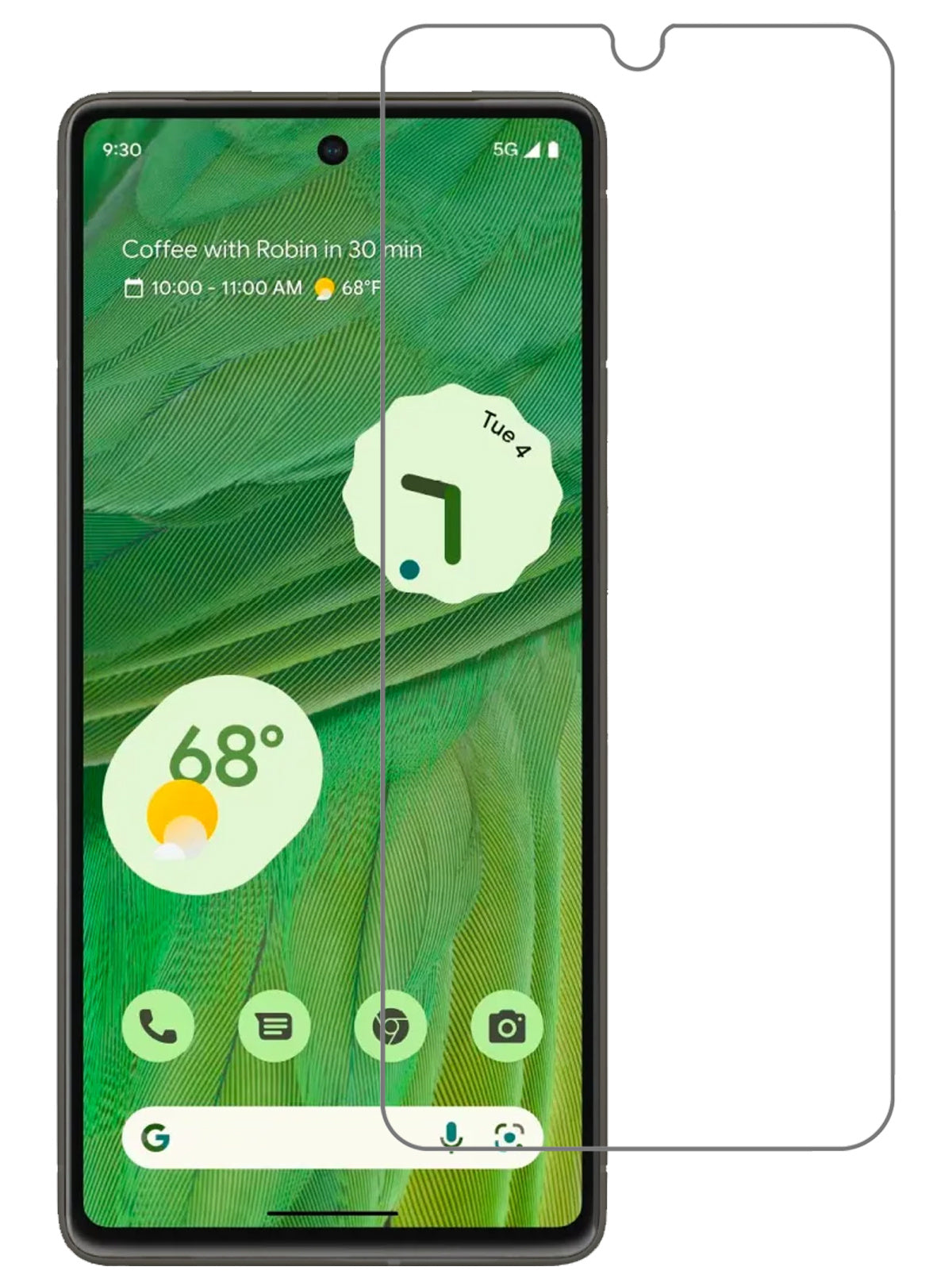 Google Pixel 7A Screenprotector Tempered Glass