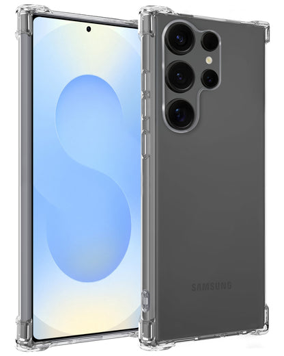 Samsung S25 Ultra Hoesje Shockproof Backcover Siliconen - Transparant