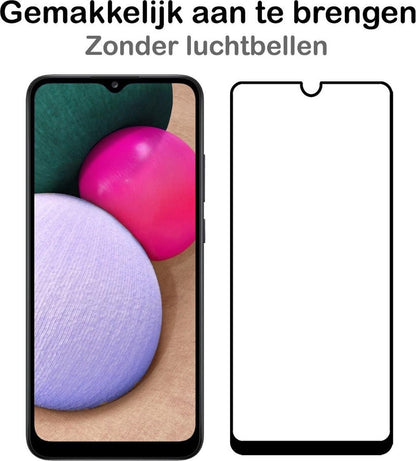 Samsung A02s Screenprotector Gehard Glas - Full Screen