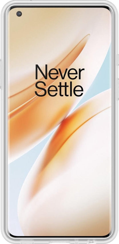OnePlus 8 Pro Hoesje Siliconen Backcover Lichtgewicht - Transparant