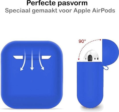 AirPods 1 Hoesje Siliconen Lichtgewicht - Blauw