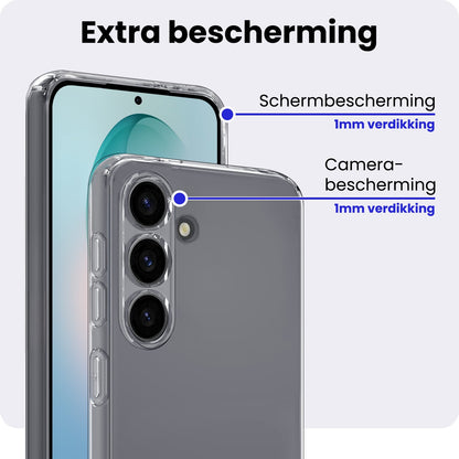 Samsung S26 Hoesje Siliconen Backcover Lichtgewicht - Transparant